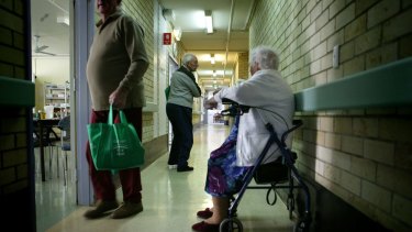 Short visits from family and friends to aged-care facilities will be restricted to no more than two people at a time, with visits to be in the resident’s room or an outdoor space.