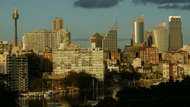 Sydney's city skyline.