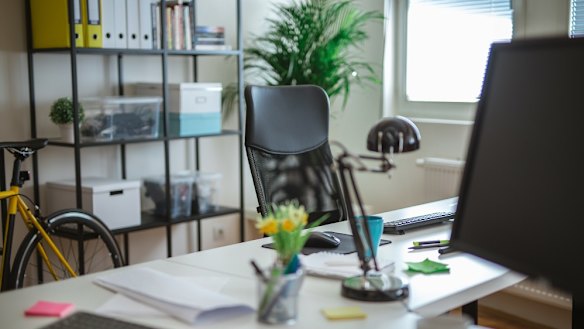 Personalise your home office and add useful items for storage.