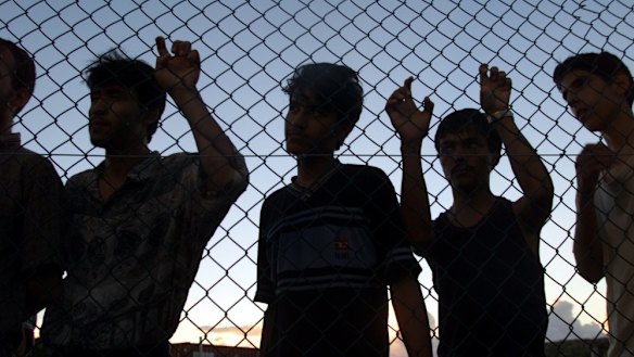 Asylum seekers in Nauru.