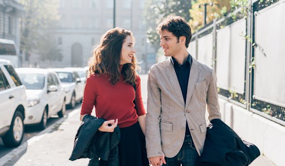 It’s vital to make a strong first impression. If you’re a woman, smile; if you’re a man, smoulder. 