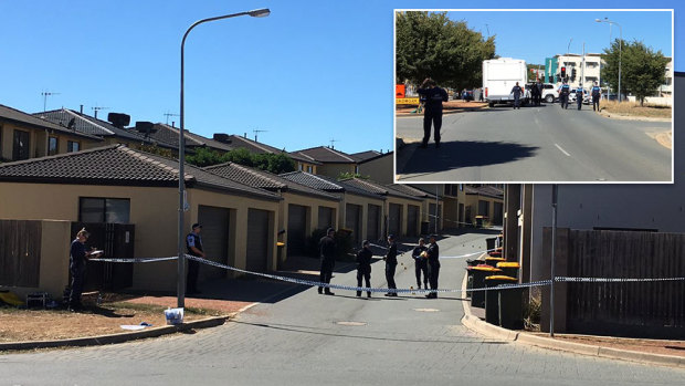 Police have closed part of Hall Best Lane and Wizard Street, in Gungahlin.