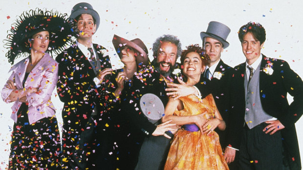What the Four Weddings and a Funeral cast looked like in 1994.