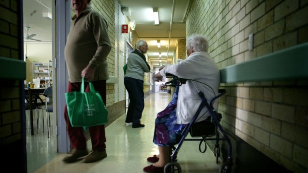 Short visits from family and friends to aged-care facilities will be restricted to no more than two people at a time, with visits to be in the resident’s room or an outdoor space.