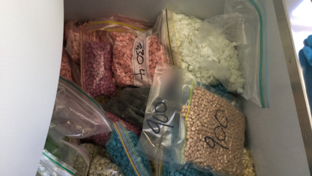 Drugs seized by police.