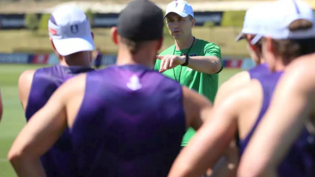 Justin Longmuir will likely face a tough start to his senior coaching career at Fremantle.