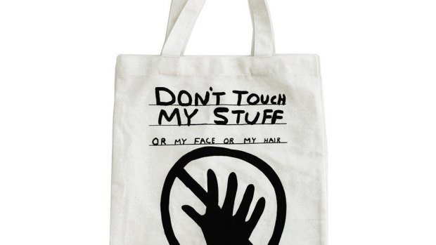 Don't Touch My Stuff Tote x David Shrigley, $32.