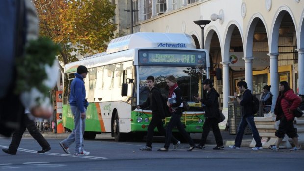 ACTION buses at the Civic Interchange: a holiday timetable will run in the Christmas and New Year period.