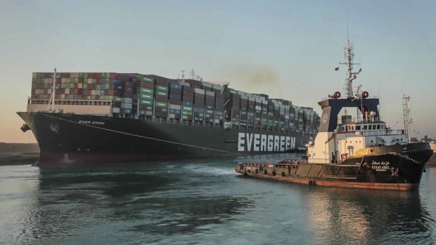 The Ever Given ship, belonging to shipping company Evergreen Marine, caused global shipping chaos when it got stuck in the Suez Canal. It’s impact on inflation is still being felt.