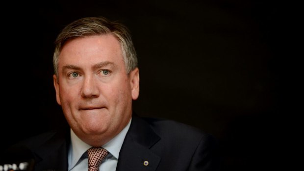 A remorseful Eddie McGuire at the time of his on-air Adam Goodes gaffe in 2013.