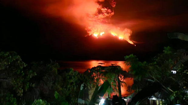Ruang volcano is the southernmost volcano in the Sangihe Island arc of Indonesia.