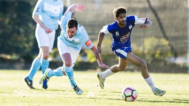 Gungahlin United have signed Jeremy Habtemariam (right) from Canberra Olympic. 