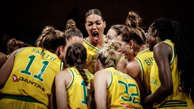 Liz Cambage is a towering figure for the Opals.