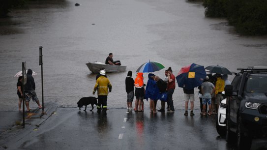 NSW floods tinnie army.