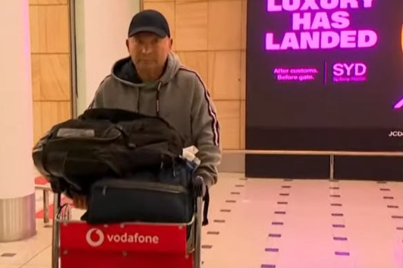 Eddie Jones arrives back in Australia from France after Rugby World Cup campaign