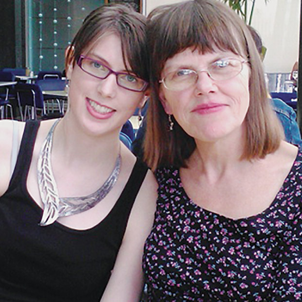 Anna with her mother, Mary, on her mother's birthday in 2012.