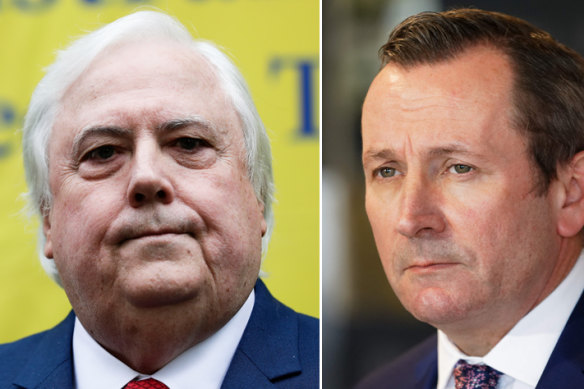 Mark McGowan says the public should be unhappy with the taxpayer money spent intervening on Clive Palmer’s High Court challenge of the state’s border restrictions.