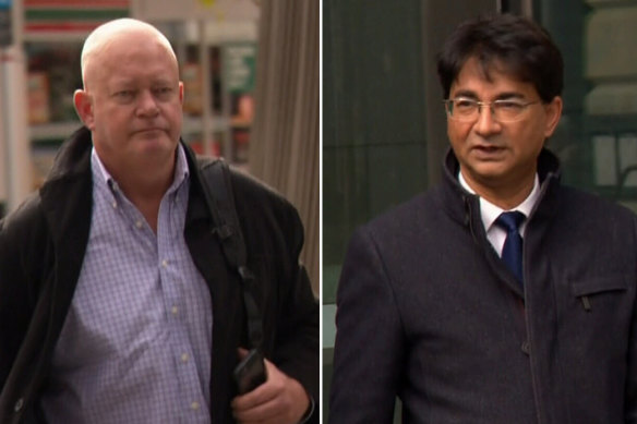 Forensic investigator Mark Reynolds and former barrister Lloyd Rayney. 