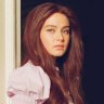 Cailee Spaeny on the set of Priscilla, left, and Priscilla Presley in 1963.
