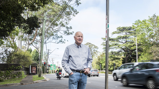 Stig Falster outside his Pymble home.