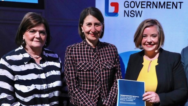 Local Government NSW President Linda Scott, right, called the rate-pegging reforms a "minor change" and called for broader reform of the rating system.
