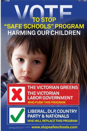 Right-wing minor party Rise Up Australia is targeting Labor and the Greens over Safe Schools.