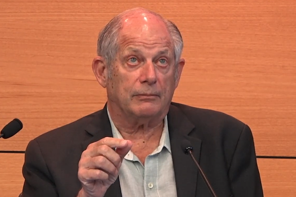 US attorney Ronald Goldstock flew to Brisbane to give evidence and expert advice to the CFMEU inquiry. 