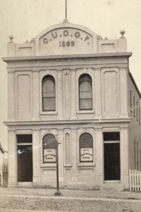 Forester's Hall in Brunswick Street, Fortitude Valley, ca. 1875.