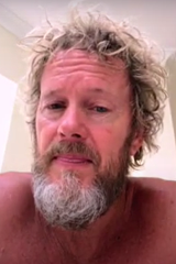Craig McLachlan looking dishevelled in one of his video diary entries.