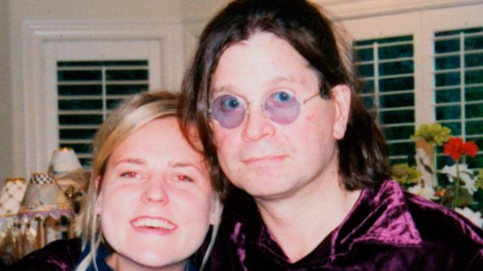 Jessie Bracewell with Ozzy Osbourne when she was his children’s nanny.
