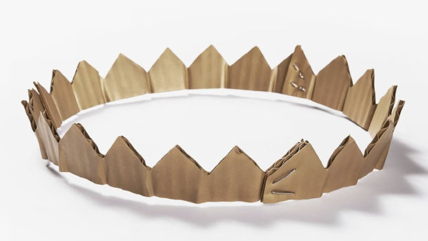 David Bielander’s $15,000 "Cardboard Crown" is made from silver and gold.