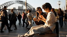 Atefeh Ramezanisadeh and Fatemeh Pasandideh in Sydney enjoying freedoms they could once only dream about.