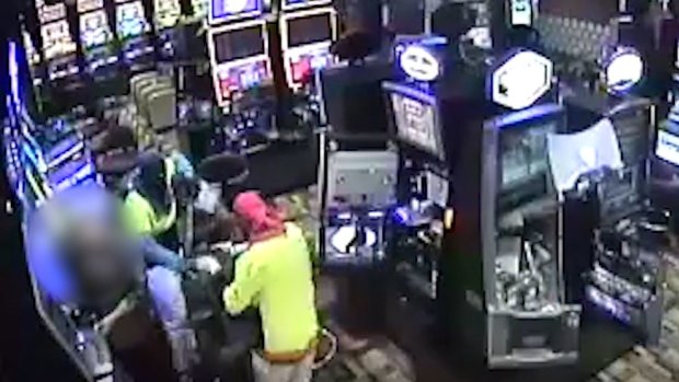 Thieves raid poker machines at Greenbank tavern. 
