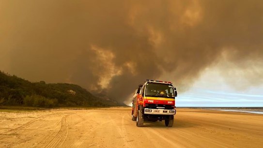 An emergency declaration on Sunday remains in place for Happy Valley on Fraser Island, as does an evacuation order.