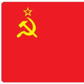 The Soviet flag