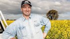 Andrew Weidemann on his farm at Rupanyup near Horsham in Victoria.