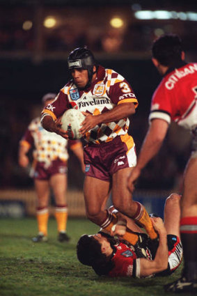 Maroons and Broncos legend Steve Renouf was Luke's idol when he was growing up. 