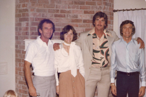 A family photo showing, from left, Don Reed Herring, Elizabeth Warren, John Herring, David Herring.