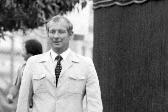 Roger Rogerson outside Darlinghurst Supreme Court in 1982.