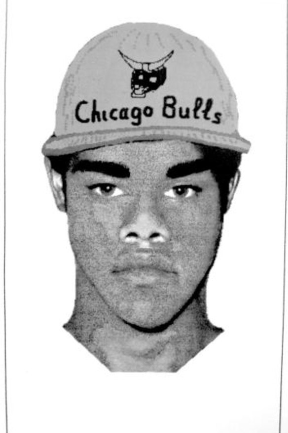 A NSW Police identikit image of one of the suspects, released at the time of Crispin’s death.