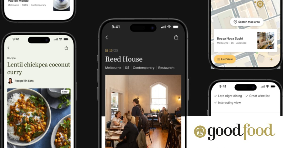 Good Food app with maps, reviews, recipes, nutrition and more is launching soon