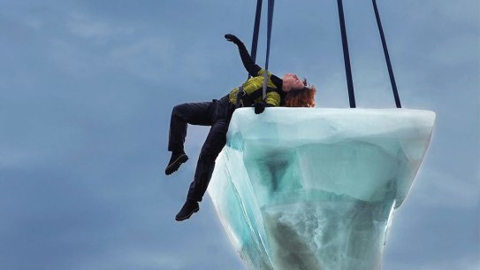 Thaw will feature performers balancing on a giant slab of ice over the harbour. 
