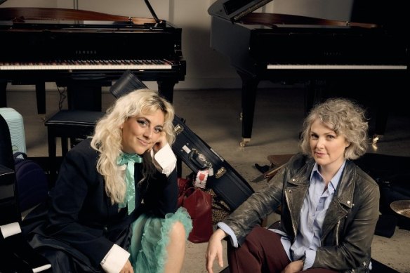 Kala Gare with <i>My Brilliant Career</i> director Anne-Louise Sarks.