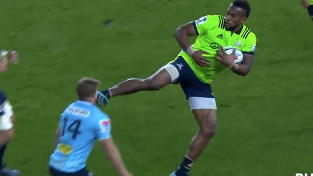 "I don't have a martial arts background..." Cam Clark on Tevita Nabura's kick to the face.