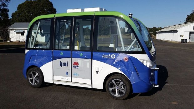 A trial of an automated shuttle bus has been under way at Sydney Olympic Park since late 2017.