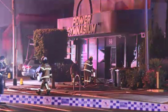 A fire broke out in the early hours of Friday morning at Power Gymnasium in Brunswick.