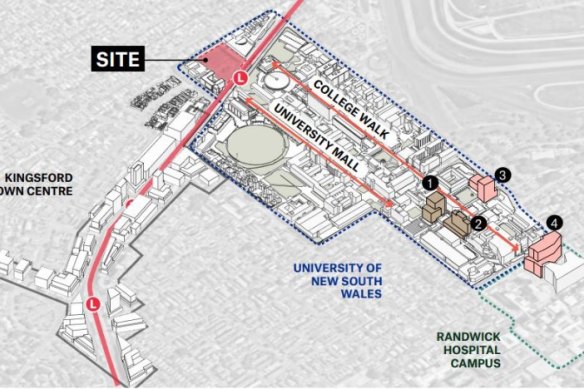 A map of the controversial proposal, which sits at the end of University Mall.