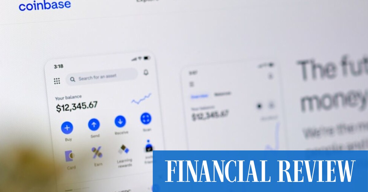 afr.com - James Eyers - Coinbase says debanking is a 'systemic feature' of Australian finance
