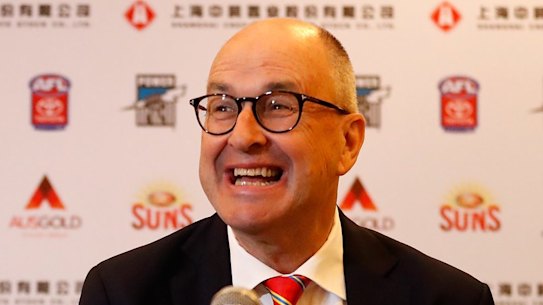 Outgoing Suns chairman Tony Cochrane.