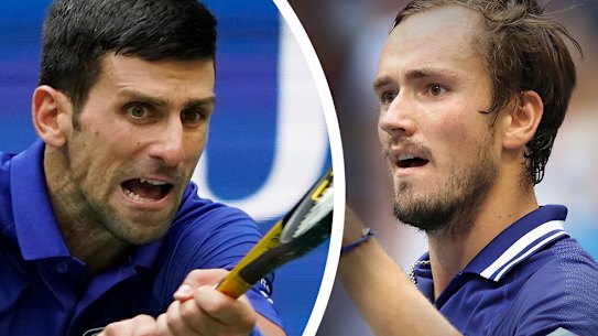 Novak Djokovic and Daniil Medvedev.